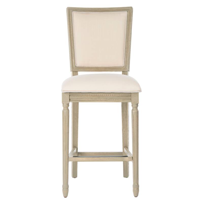 SAFAVIEH Rusmira-30 Inch Rectangular Bar Stool (Set of 2) - 23.5" x 19.3" x 47.3" - 19Wx24Dx47H