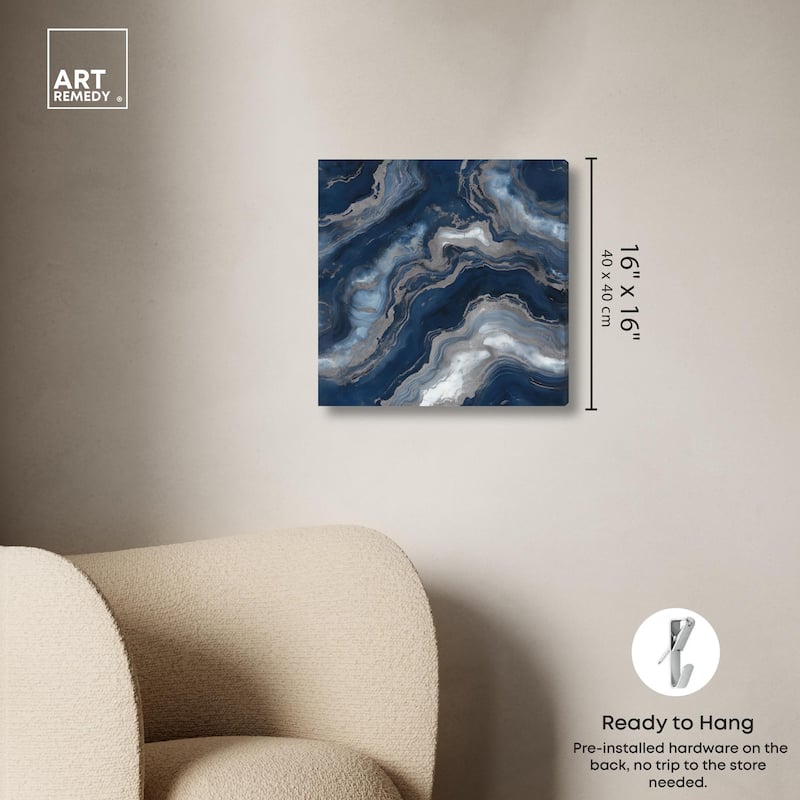 Deep Sea Geode I Canvas by Art Remedy, Gallery Wrapped