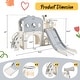 preview thumbnail 4 of 22, Freestanding 7 in 1 Toddler Slide Set