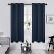 preview thumbnail 131 of 135, Deconovo Grommet Room Darkening Curtains, Set of 4 Panels 38x63 Inch - Navy Blue