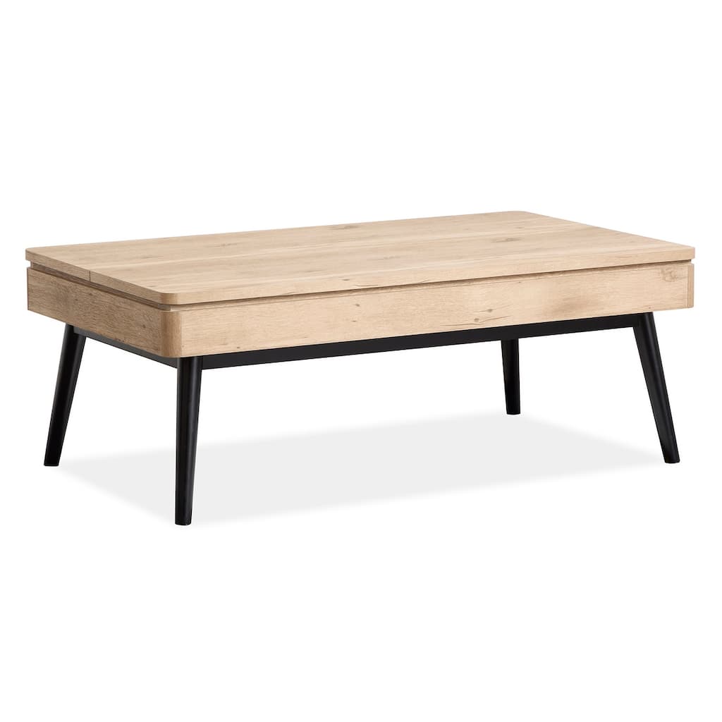 Magnussen Home Fletcher Driftwood Lift Top Storage Cocktail Table - 48''W x 28''D x 18''H
