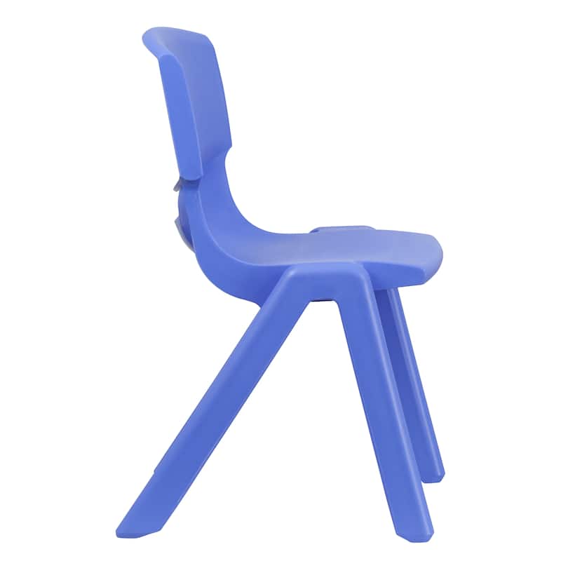 4 Pack Plastic Stack School Chair with 15.5"H Seat, 3rd-7th School Chair