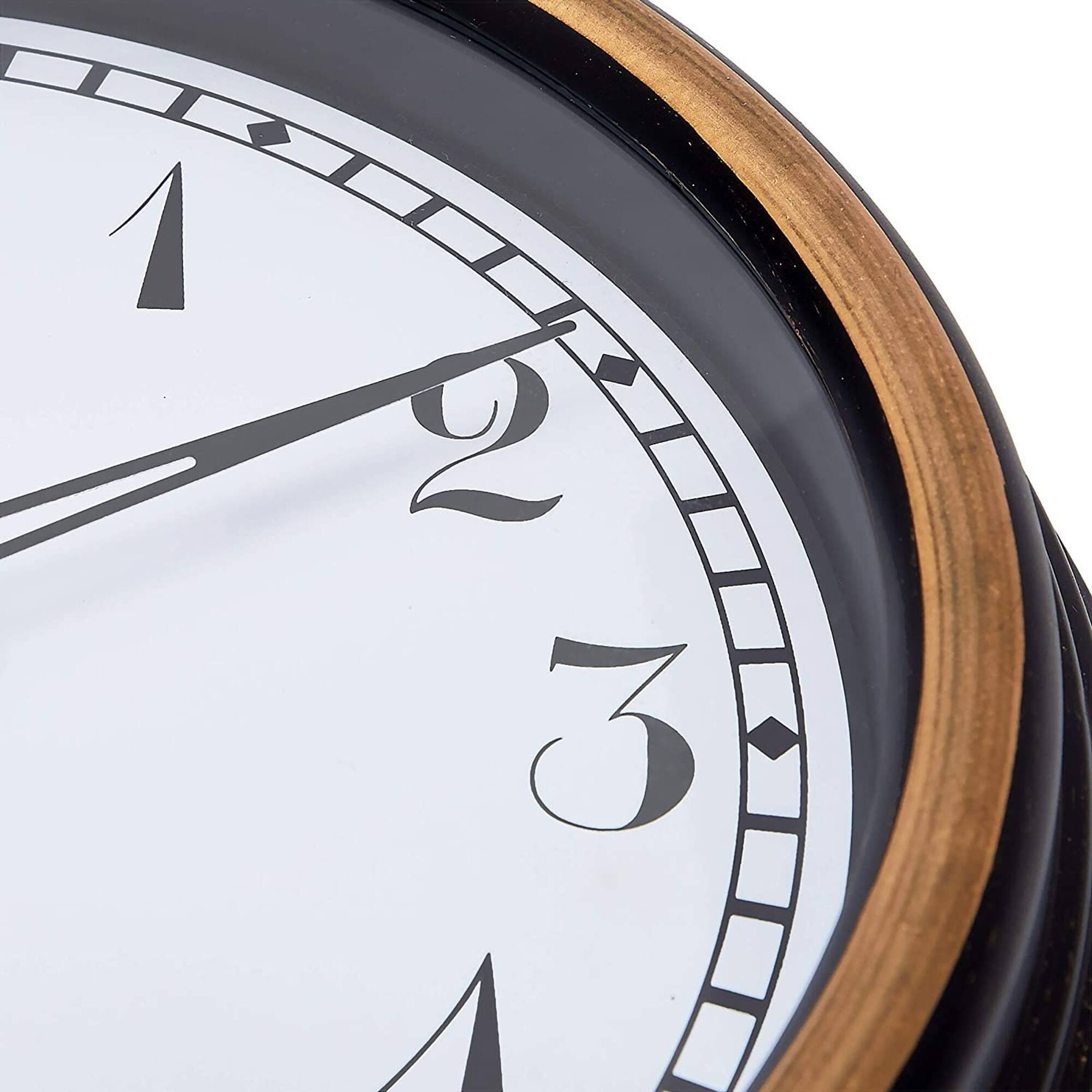 Farmlyn Creek Outdoor Clock and Temperature Gauge Thermometer for