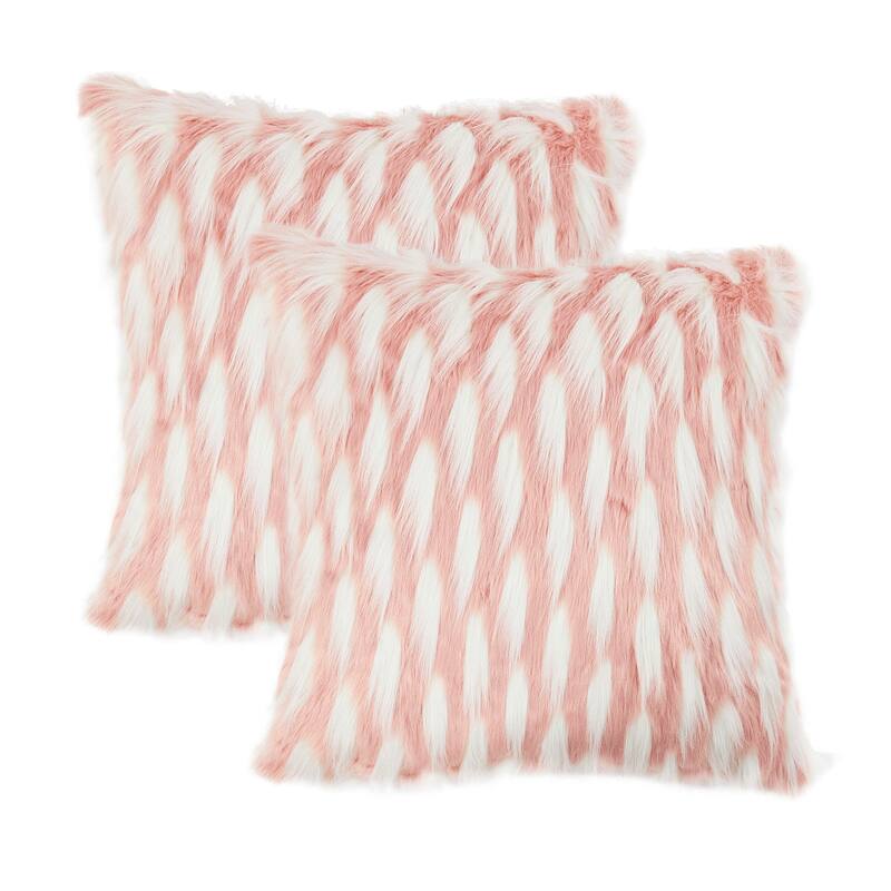 Highlight Lamb Shaggy FauxFur 2 Piece Pillow Shell Set, NO INSERT