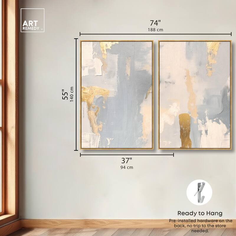 Gilded Driftwood II Canvas Set of 2 by Art Remedy