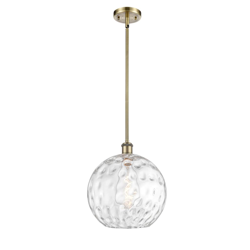 Innovations Lighting Athens Water Glass 1 Light 12" Mini Pendant