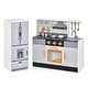 preview thumbnail 10 of 8, Gymax Kids Wooden Pretend Play Kitchen Toddlers Toy with Refrigerator