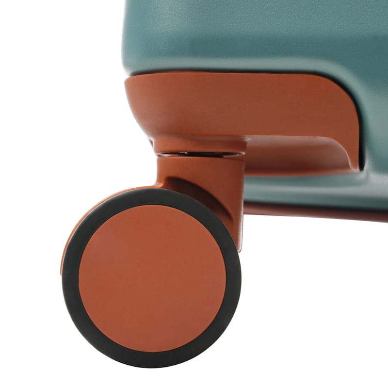 5 Piece ABS Hardside Lightweight Expandable Carry on Suitcase with Spinner Wheels TSA Lock USB Port Cup Holder and Toiletry Bag