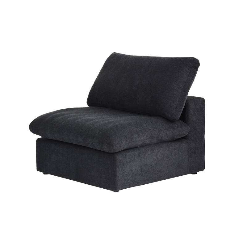 L-shape Linen Upholstered Sectional Sofa Couch