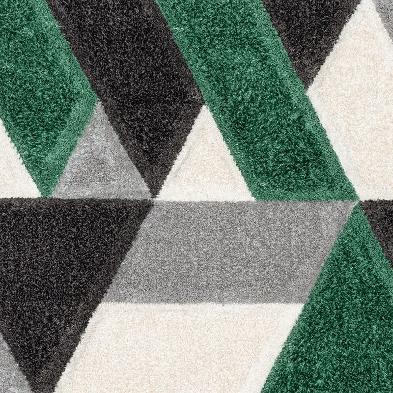Well Woven San Francisco Holland Geometric Modern Carved Shag Area Rug