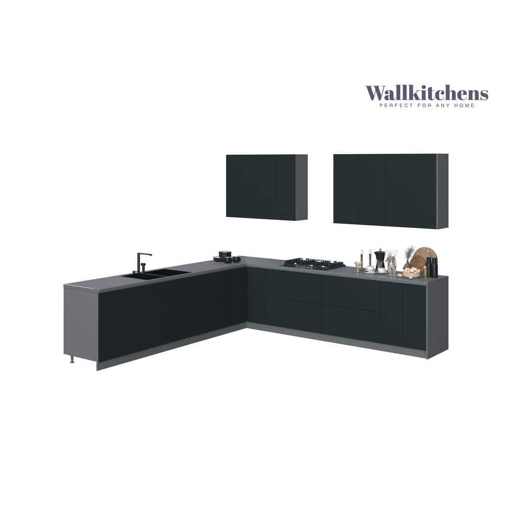 Kitchen Prodigy Collection Black Color Base Size 11Ft Wide - 130x130