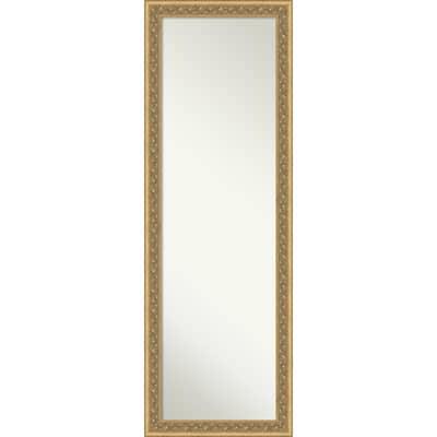 Carter Non-Beveled Framed Full-Length On the Door Mirror - Carter Dark Gold - 18 x 52 in