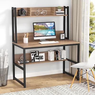 Computer Desk with Hutch