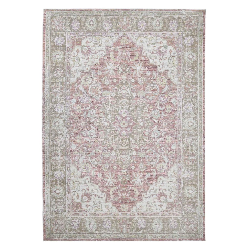 Power Loomed Distressed Area Rug - 2' x 3'
