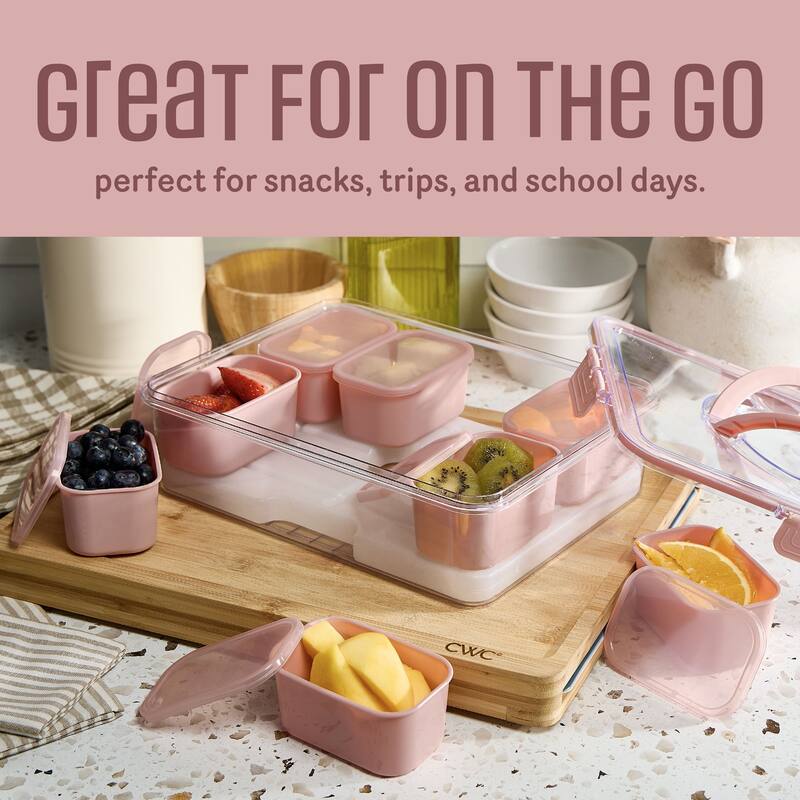 COOK WITH COLOR Snackle Box for Kids Lunch Box and Snack Container