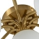 preview thumbnail 12 of 26, Modern 11-Light Frosted Glass Globe Wavy Arm Sputnik Semi-flush Mount