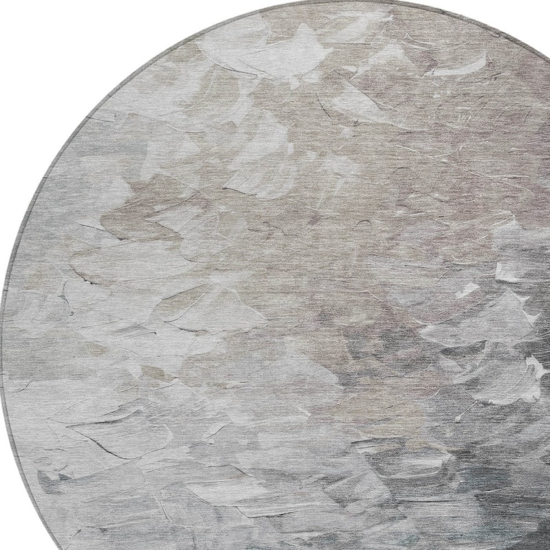 HomeRoots Abstract Transitional Rectangle Outdoor Rug