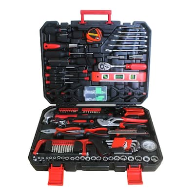 238 Piece Hand Tool Kit With Storage Case Toolbox Package Tool Set Repair Tool - 1