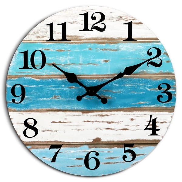 Large Tropical Beach House Clock Large Tropical Beach House Clock
