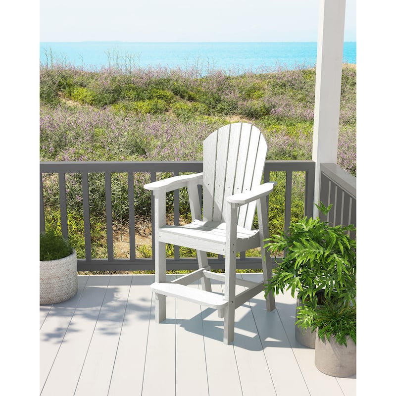 Lesly Single Barstools can Be Used Outdoors in White - 28.34"D×31.00"W×47.24"H