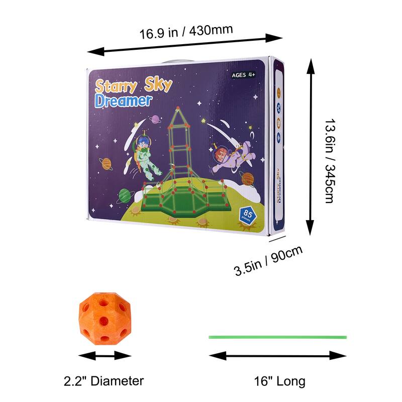 Fort Building Kit for Kids, Educational Gift for 4 5 6 7 8+ Year Old Boys & Girls, Indoor Outdoor Play Tent Construction Toys