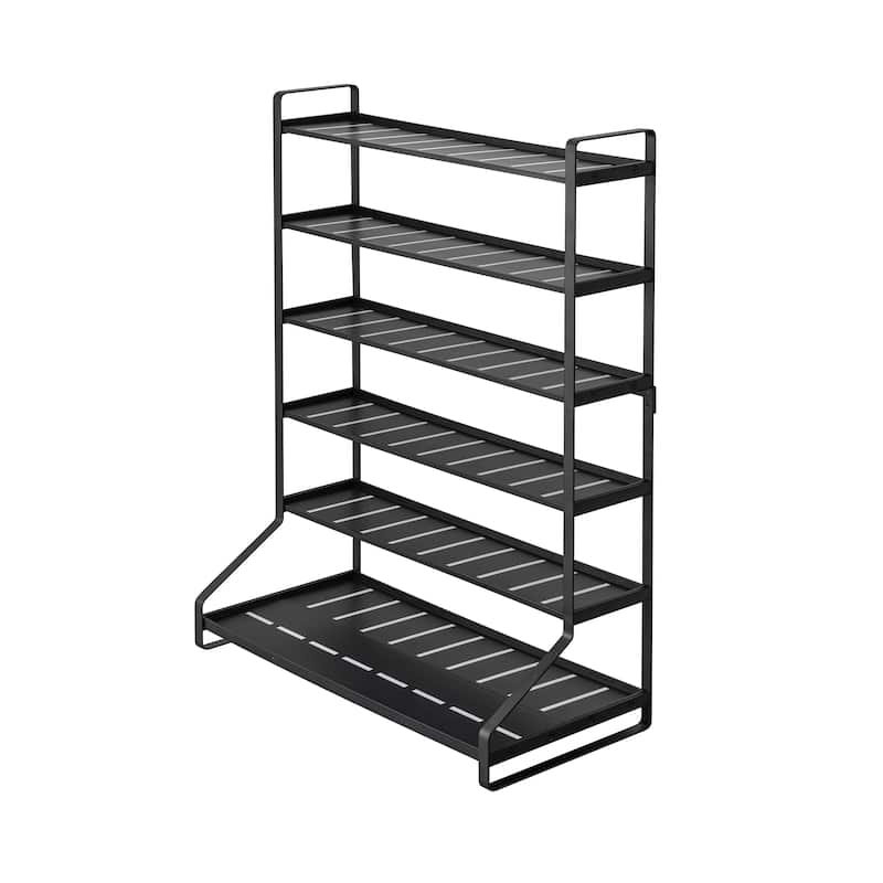 Yamazaki Home Kids' Parking Garage, Steel - L 9.45 x W 20.08 x H 25.59 inches - Black