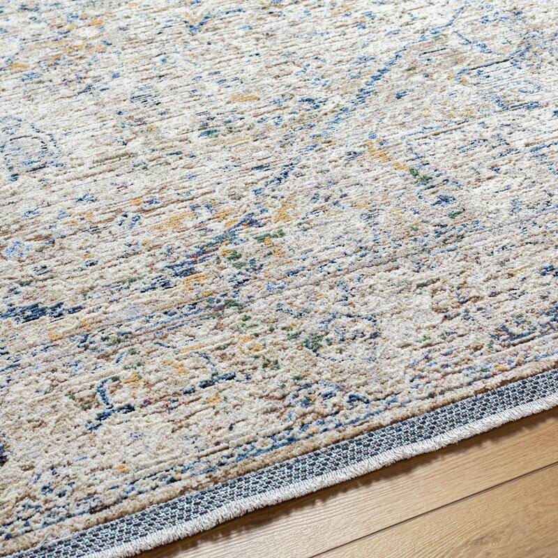 Livabliss Rivaldo Traditional Distressed Medallion Area Rug