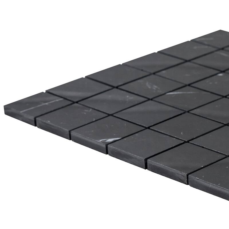 The Tile Life Penthouse 2x2 Nero Marquina Matte Porcelain Floor & Wall Tile