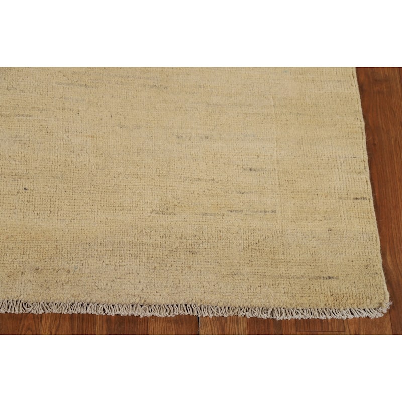 Gabbeh Modern Oriental Rug Hand-Knotted Wool Carpet - 4'10"x 6'5"