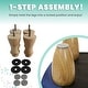 preview thumbnail 6 of 14, Critter Sitters 15-In. Seat Height Denim Blue Triceratops Dino Storage Ottoman, Furniture for Nursery, Bedroom, and Playroom