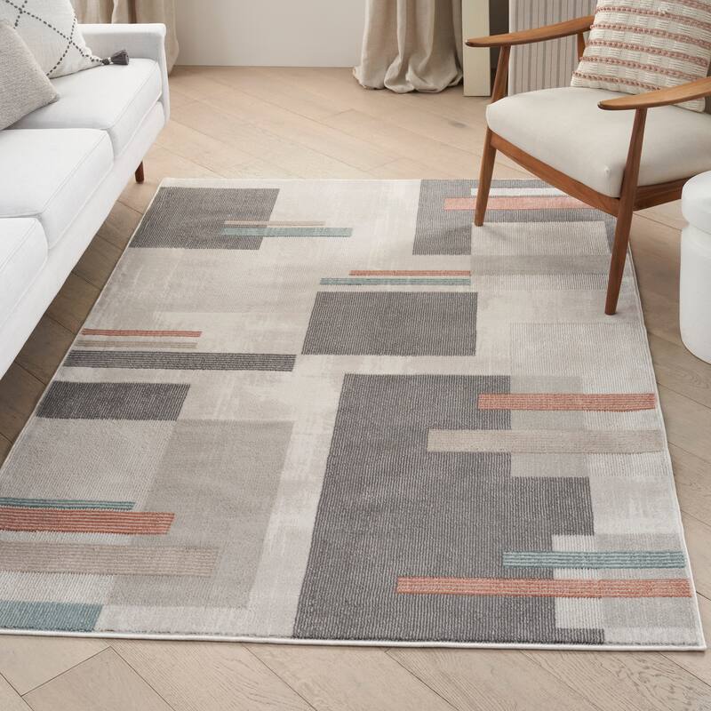 Nourison Thalia Modern Geometric Area Rug