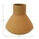 preview thumbnail 2 of 3, Textured Metal Vase, Mustard Color