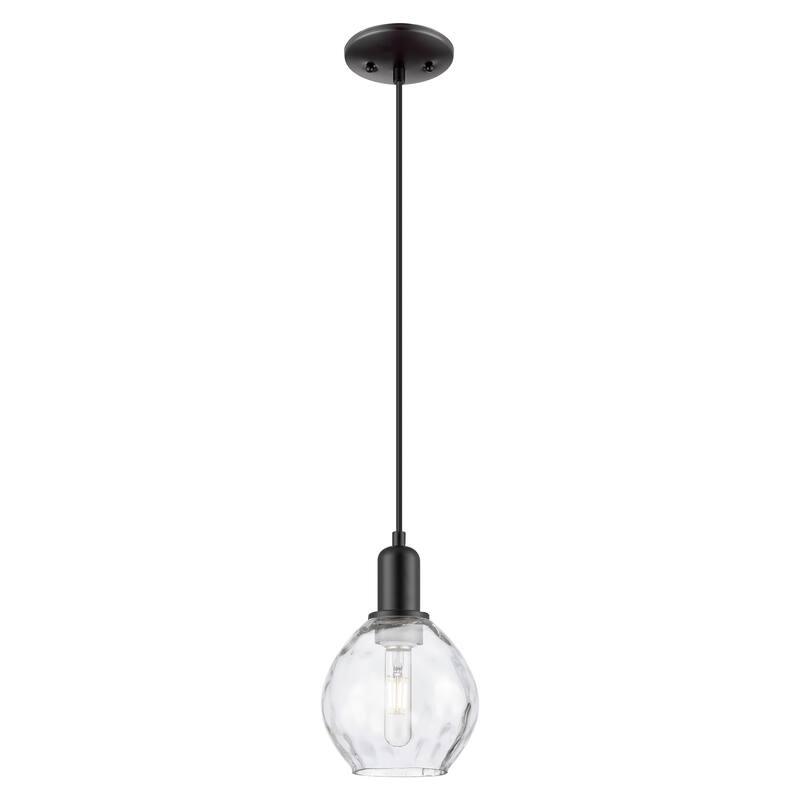 Innovations Lighting Endless Possibilities Arcadia - Waverly - 1 Light 6" Cord Hung Mini Pendant - Matte Black