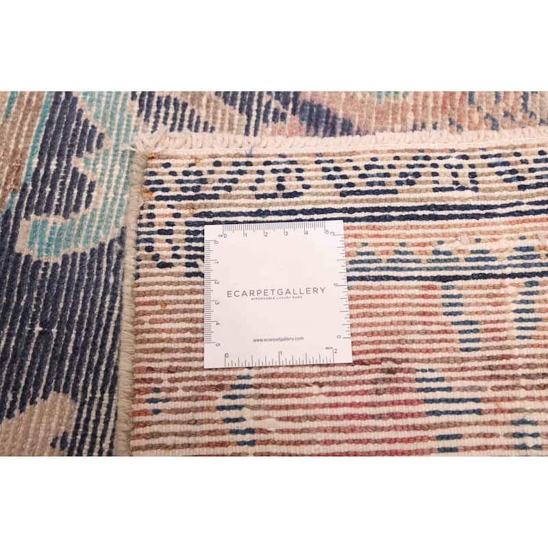 ECARPETGALLERY Hand-knotted Antalya Vintage Navy Wool Rug - 4'3 x 6'6