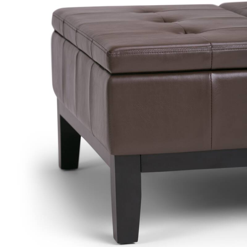 WYNDENHALL Lancaster 36-in. Wide Contemporary Square Table Ottoman