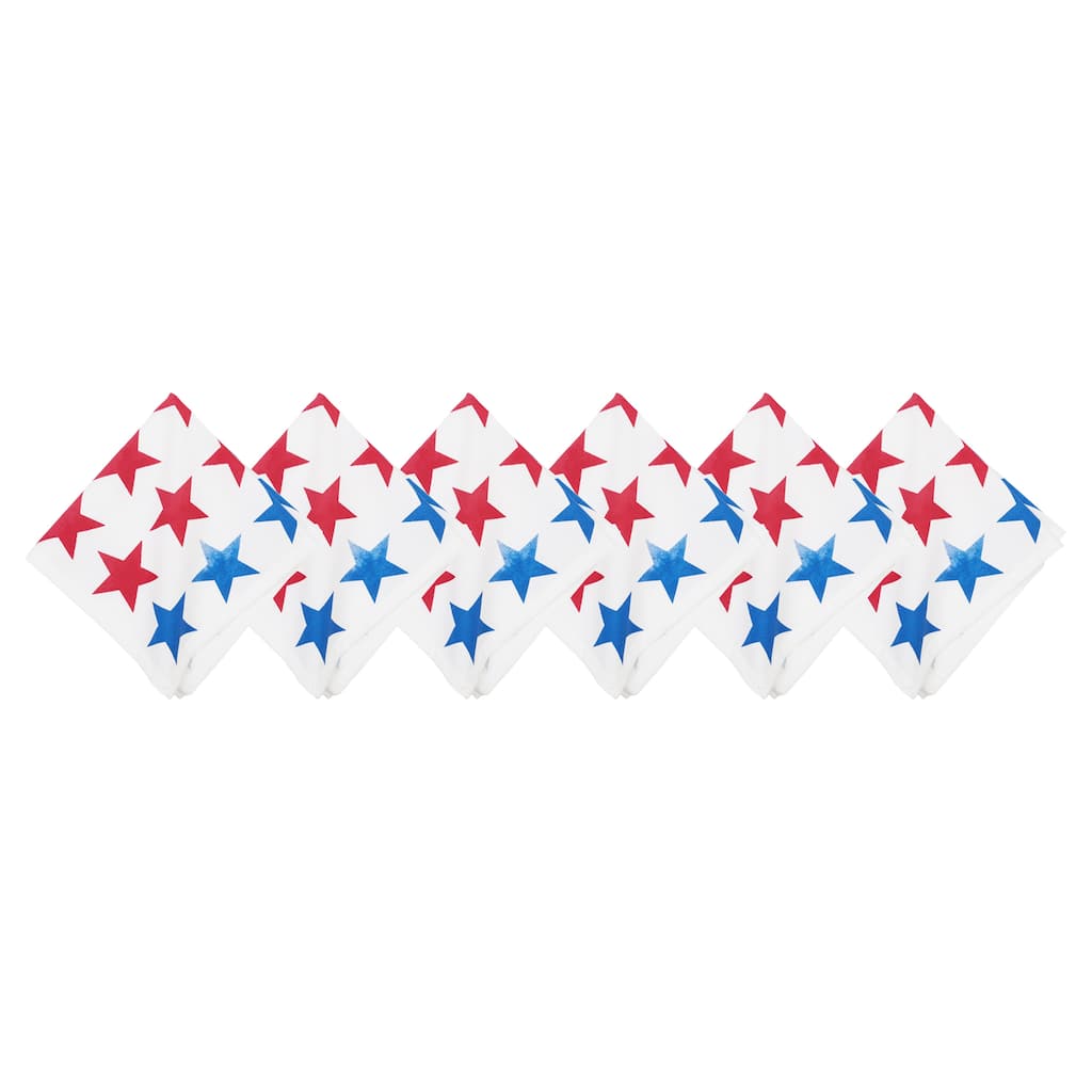 Red White & Pow Napkin Set of 6