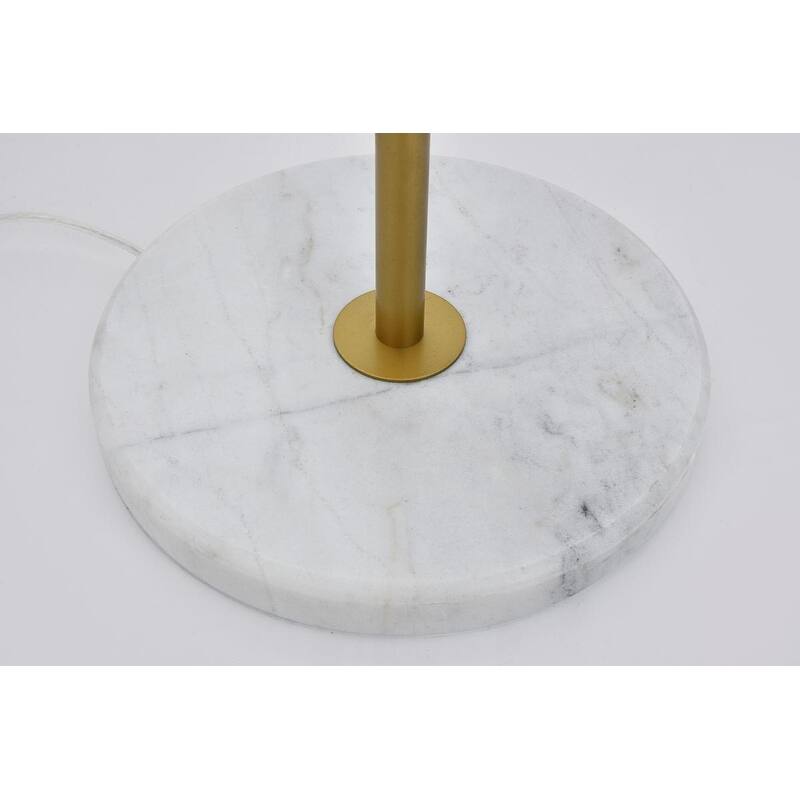 3-Light Floor Lamp with Frosted White Glass