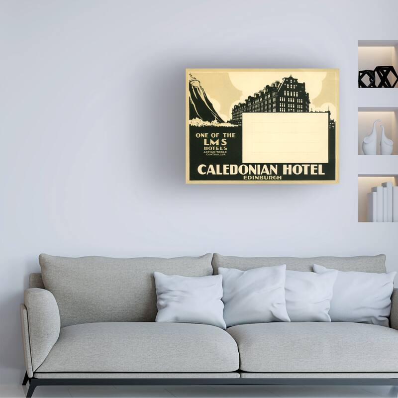 Print Collection 'Caledonian Hotel Edinburg ' Canvas Art Bed Bath