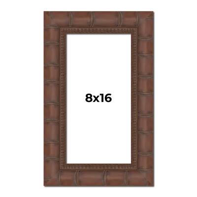 8x16 Frame Pewter Solid Wood Picture Frame Width 1.625 Inches | Interior Frame Depth 0.6875 Inches