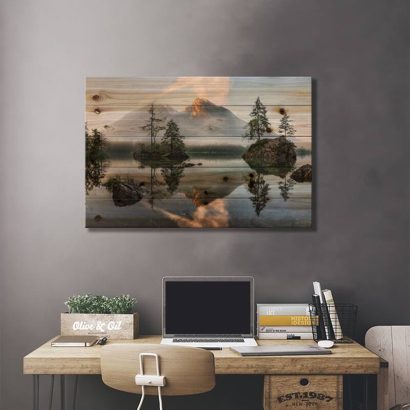 Nature's Awakening Print On Wood by Daniel F. - Multi-Color