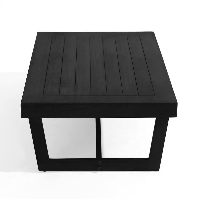 Rectangular Outdoor All Weather Wooden Side Coffee Table