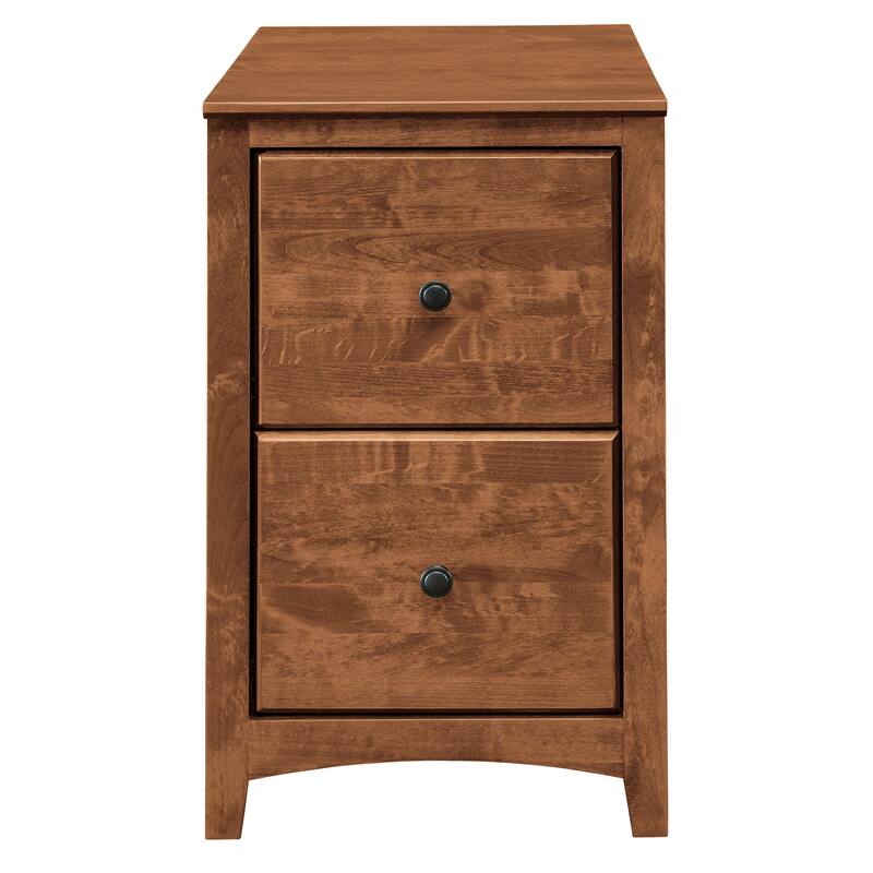 Arch+Haven Solid Wood 2-Drawer Vertical Filing Cabinet