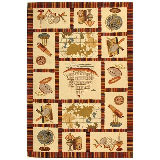 SAFAVIEH Handmade Chelsea Danae French Country Wool Rug