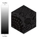 preview thumbnail 3 of 6, Gaudi Lux Hex Black 8-1/2" x 9-3/4" Porcelain Floor and Wall Tile