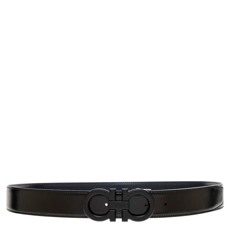 Ferragamo Men's Reversible Gancini Belt 1.3" Wide - 95