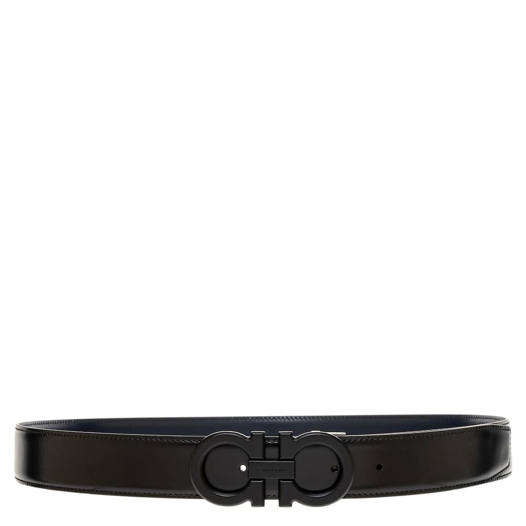 Ferragamo Men's Reversible Gancini Belt 1.3" Wide