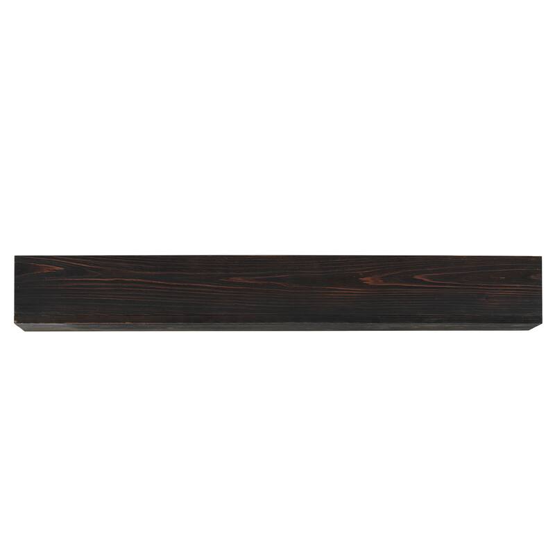 72" Rustic Wood Fireplace Mantel,Wall-Mounted & Floating Shelf for Home Decor