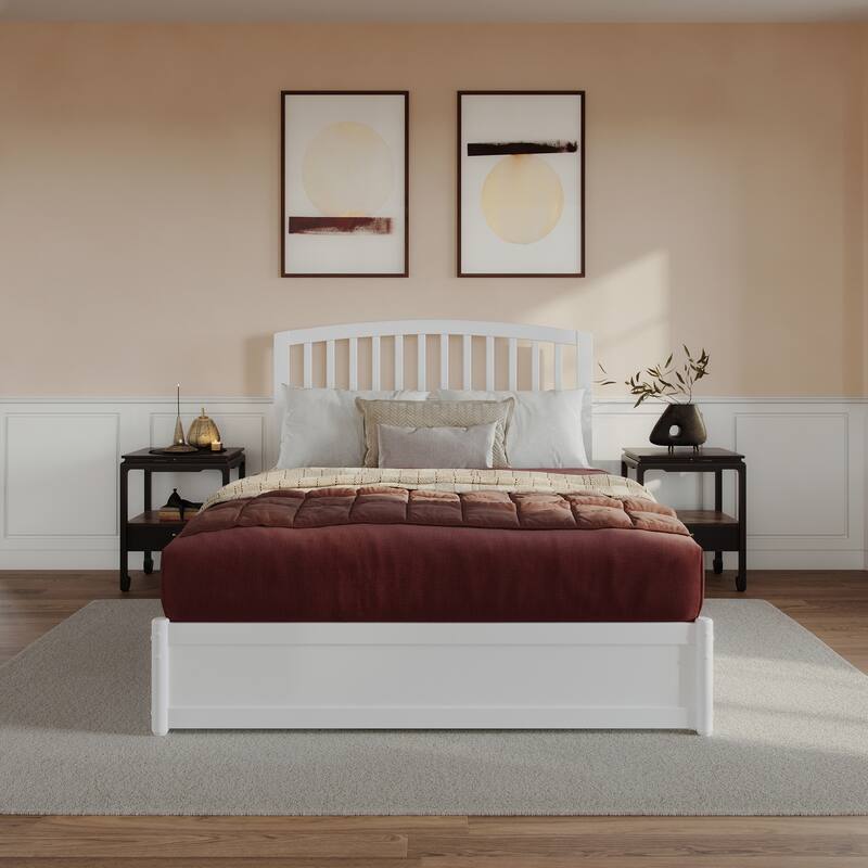 Lucia Platform Bed with Panel Footboard and Storage Drawers