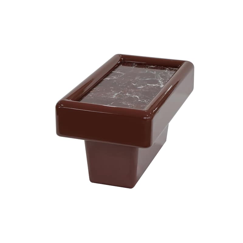 Gattis Home High Glossy Marble End Table