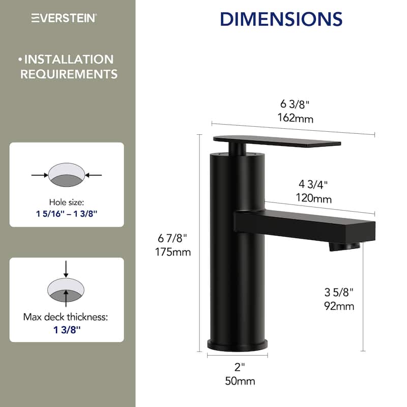 Single Lever Handle Bathroom Sink Faucet Single Hole Basin Faucet